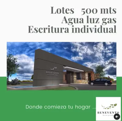 Imagen 1 de Terreno en Venta ubicado en B° privado Benevento