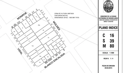 Imagen 1 de Excelente terreno en Belgrano . Planos Aprobados.